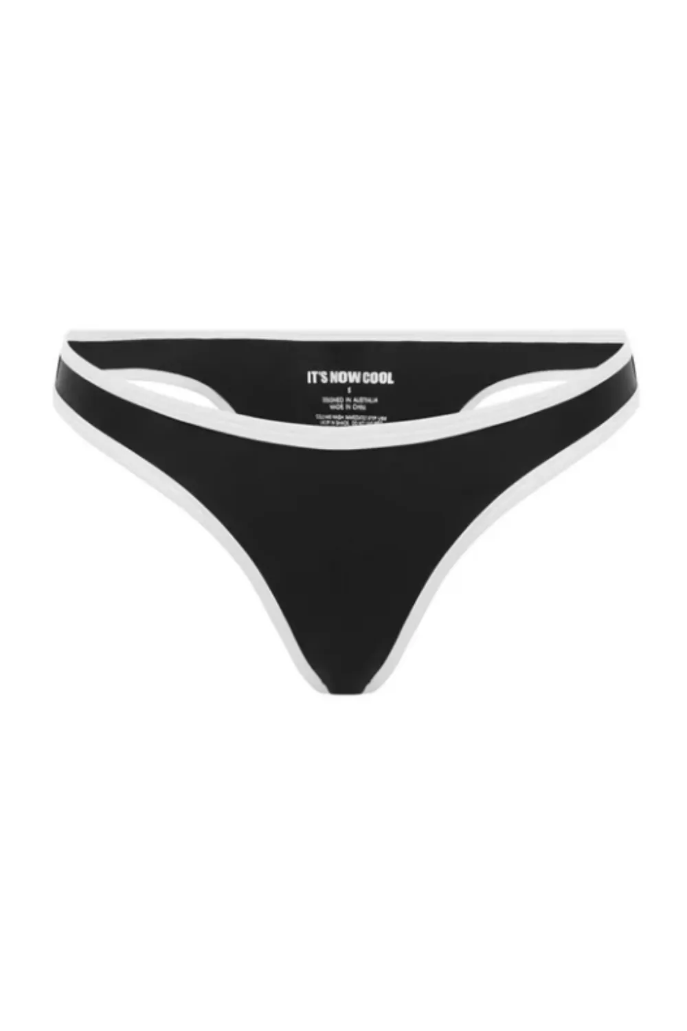 90's Duo Pant Black/White Contrast sold by Sand Dollar