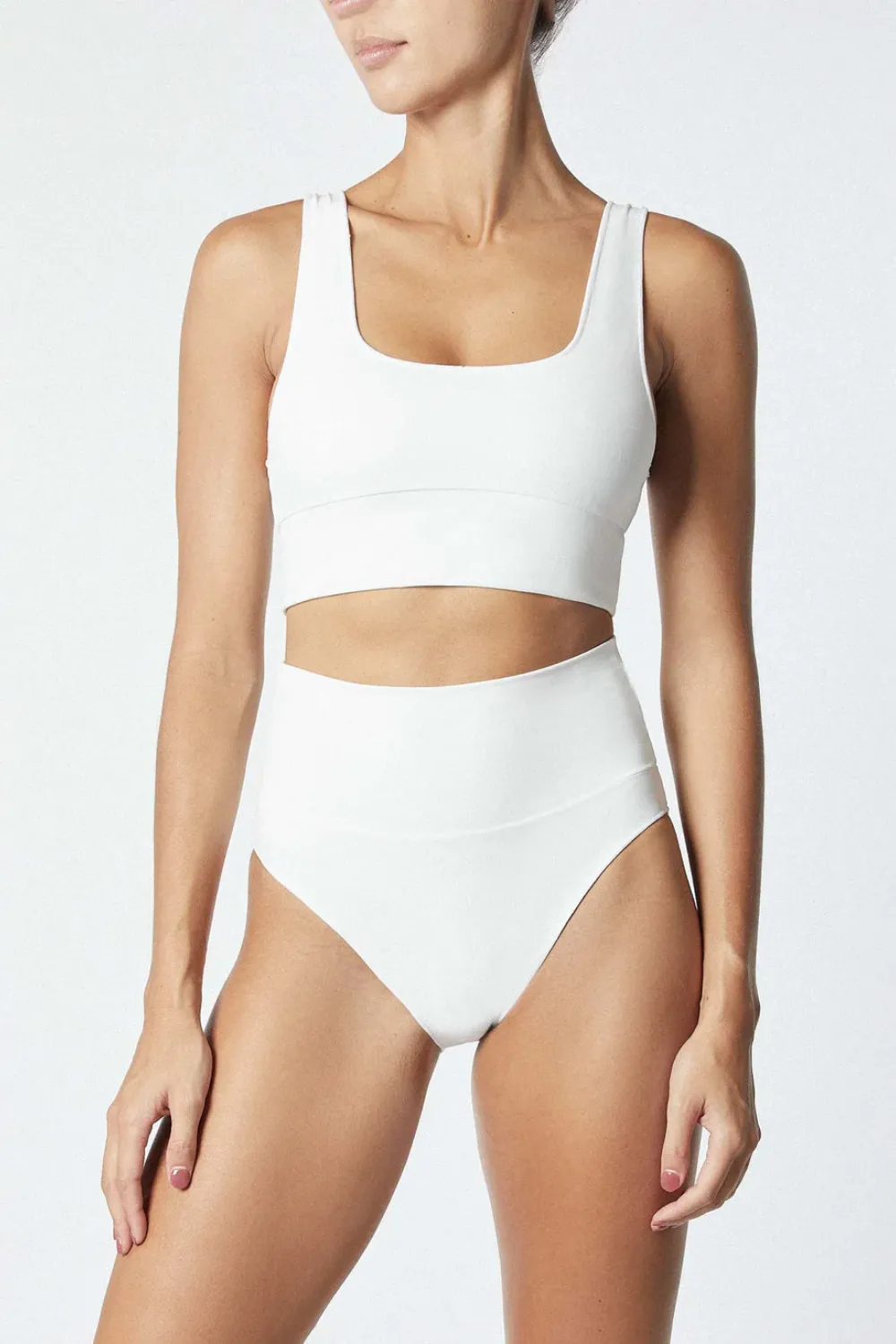 Contour Crop Top White sold by Sand Dollar product image thumbnail 3