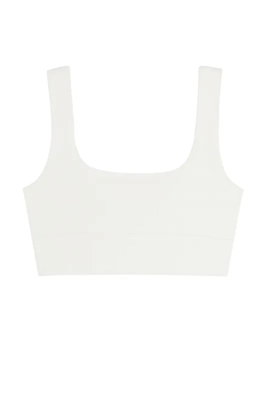 Contour Crop Top White sold by Sand Dollar