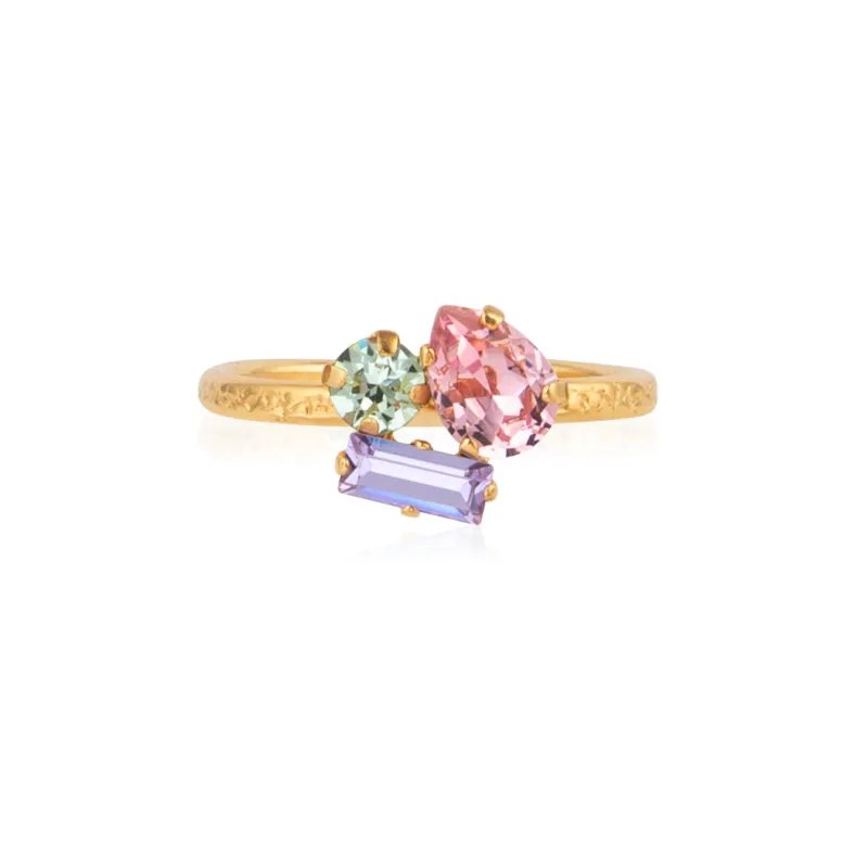 Isa Stud Ring Pastel made by Sand Dollar