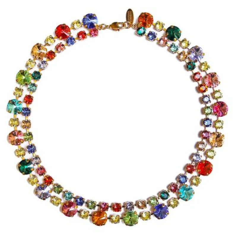 Pomona Rainbow Necklace made by Sand Dollar