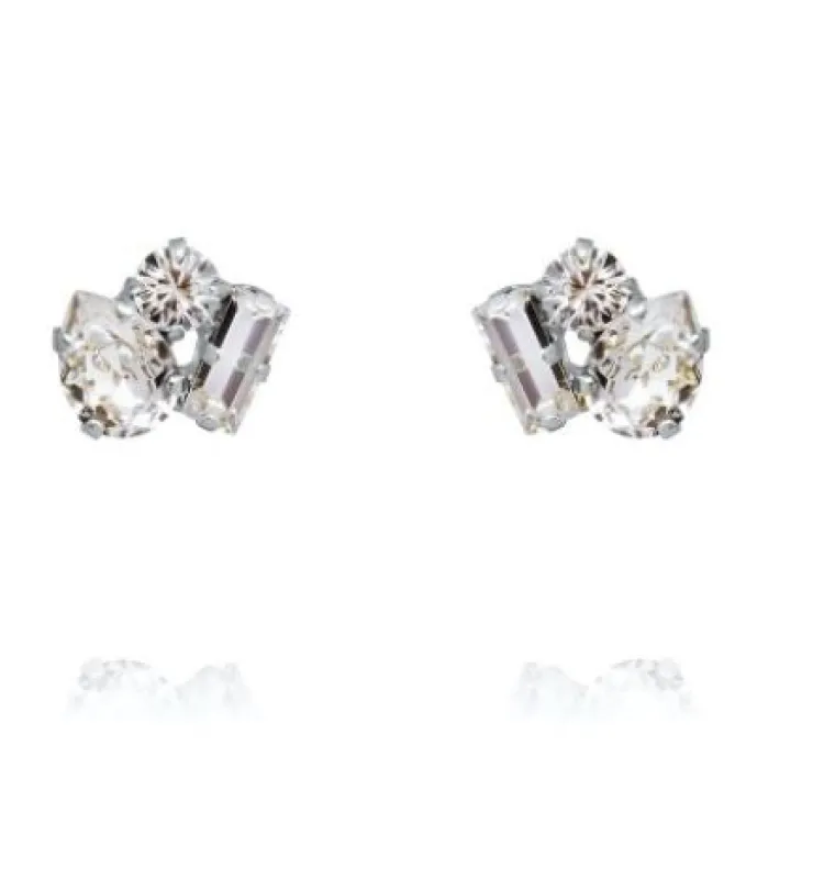 Isa Stud Earrings Crystal Rhodium sold by Sand Dollar