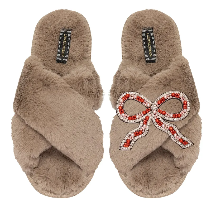 Bow Classic Slipper Toffee made by Sand Dollar