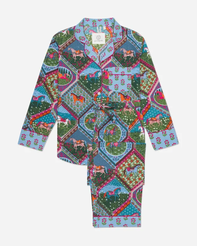 High Horse Long Sleep Set Blush Denim sold by Sand Dollar