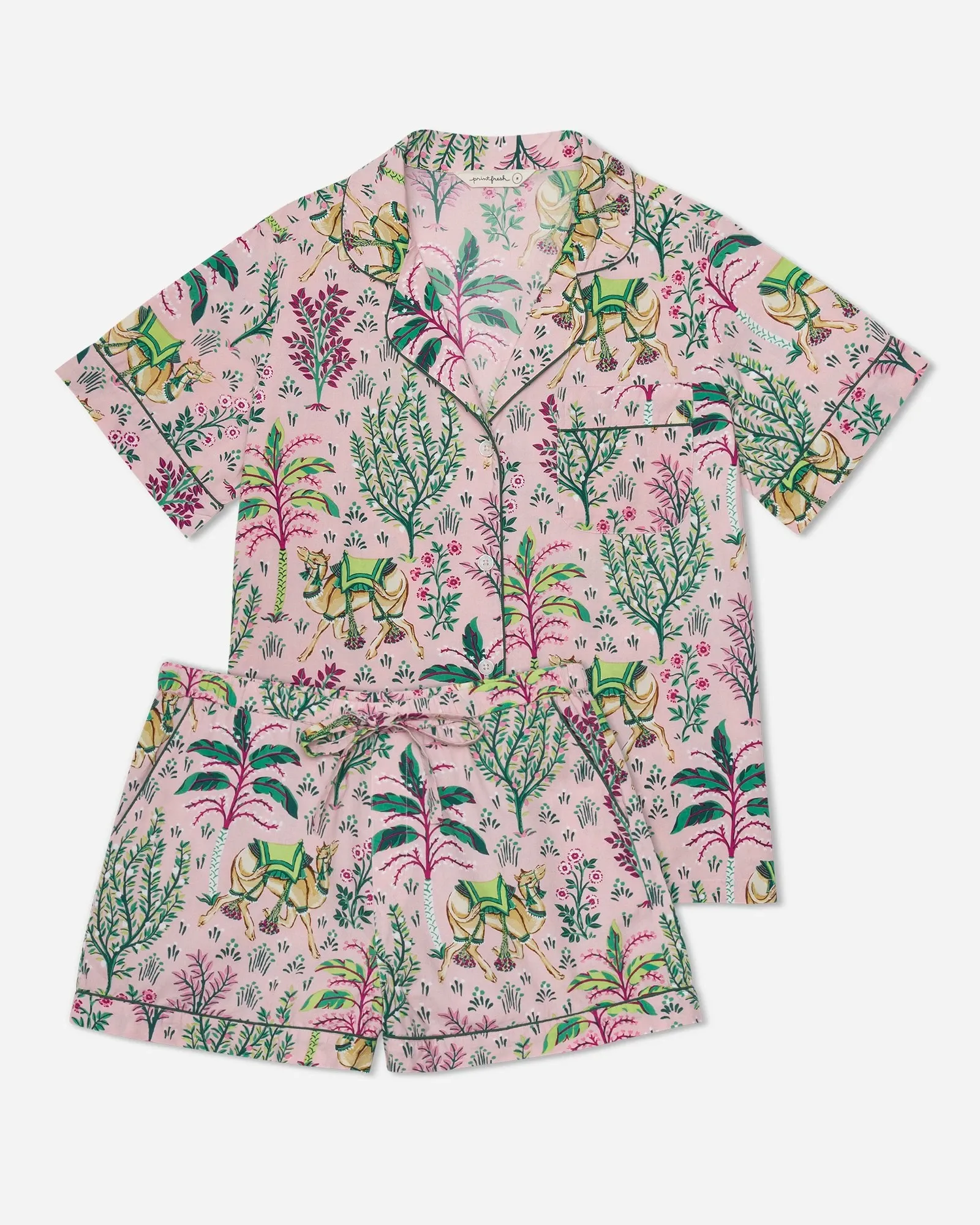 Camel's Courtyard Short Sleep Set Rose sold by Sand Dollar product image thumbnail 4
