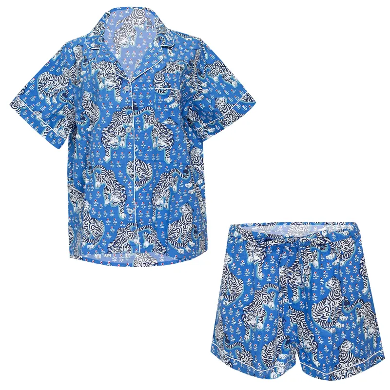 Tiger Queen Short Sleep Set Cornflower sold by Sand Dollar