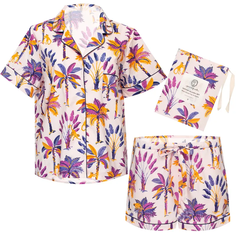 Monkey Business Short Sleep Set Amethyst sold by Sand Dollar
