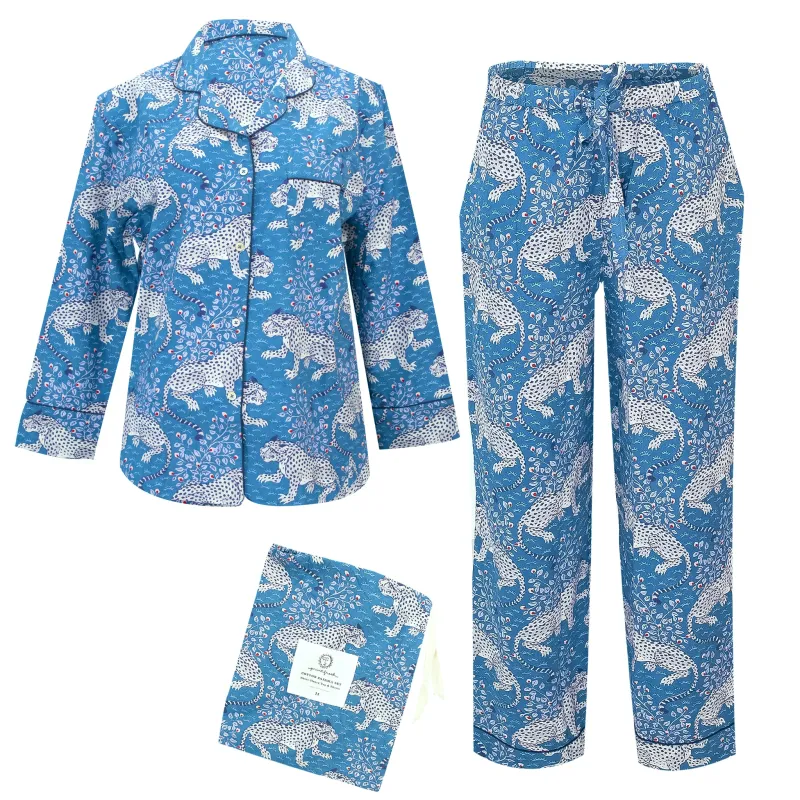 Bagheera Long Sleep Set Indigo sold by Sand Dollar
