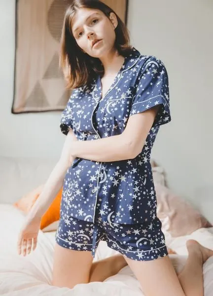 Celestial Skies Short Sleep Set Navy sold by Sand Dollar product image thumbnail 2
