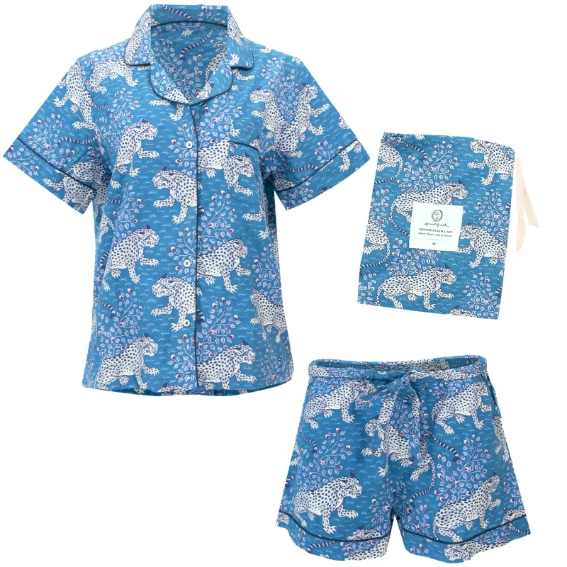 Bagheera Short Sleep Set Indigo sold by Sand Dollar