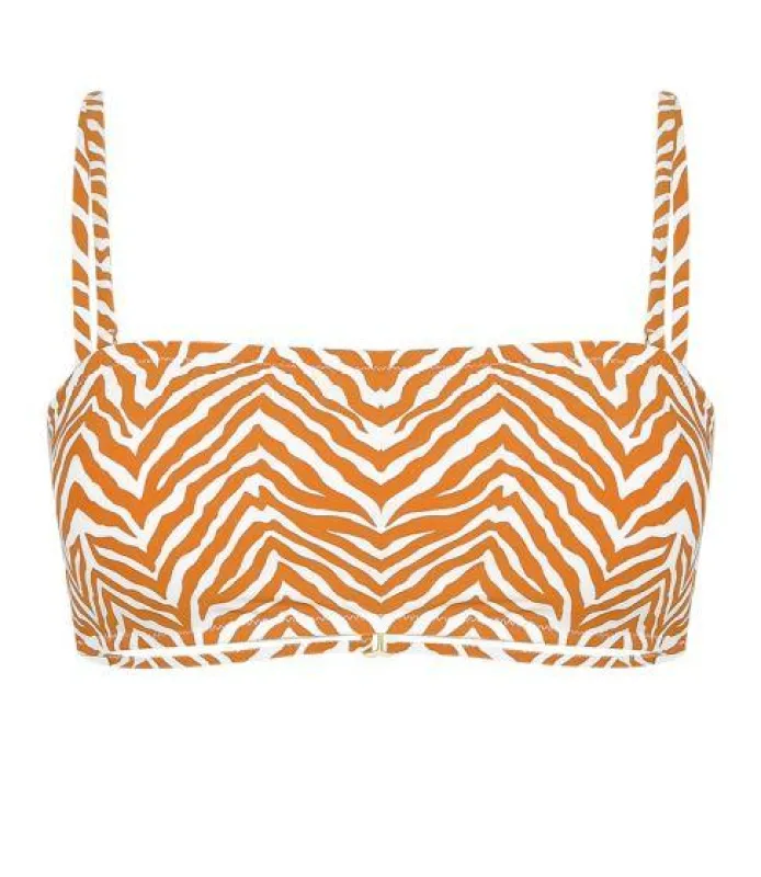 Rhythm Zambia Bandeau Top Ginger made by Rhythm.
