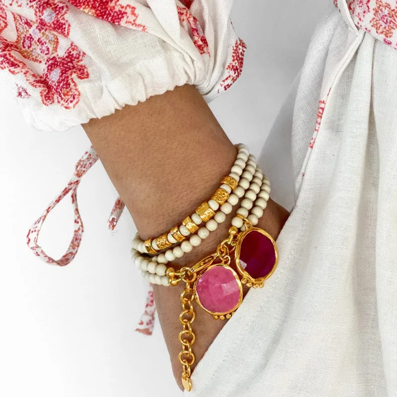 Grace Bracelet Fuchsia Pink sold by Sand Dollar