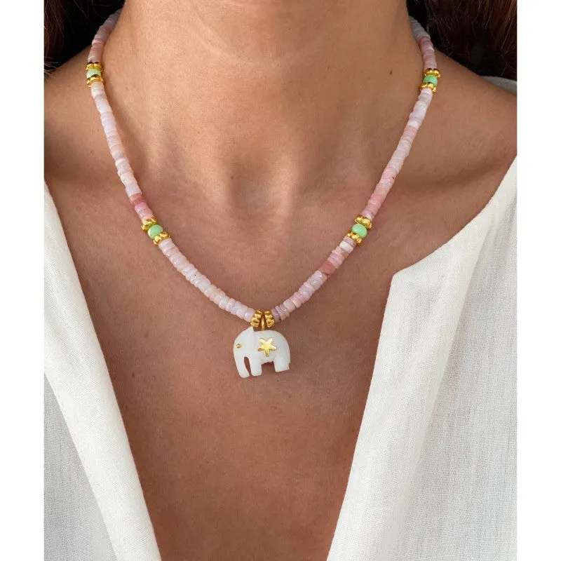 Hathi Pink Necklace sold by Sand Dollar