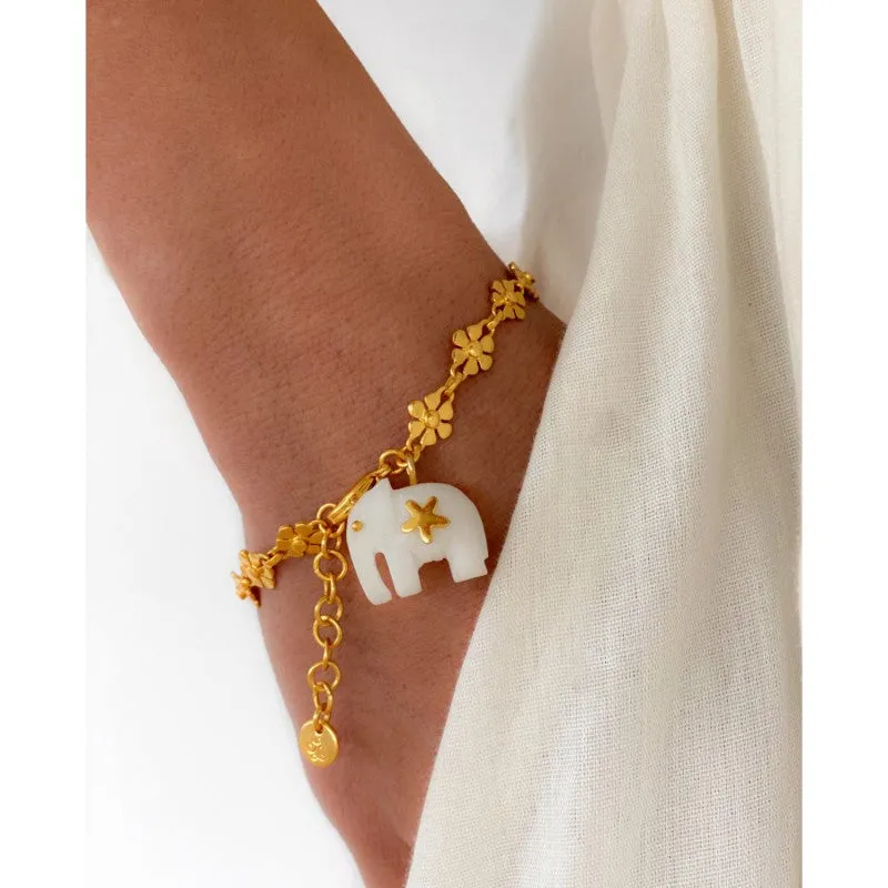 Hathi April Gold Bracelet made by Sand Dollar
