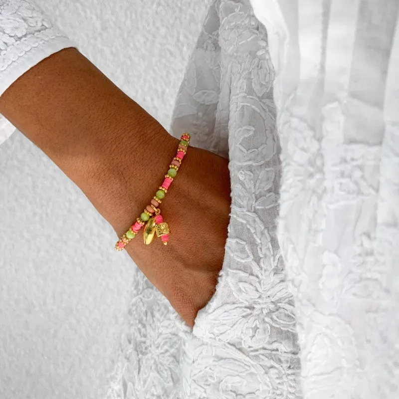 Lola Bracelet Pink sold by Sand Dollar