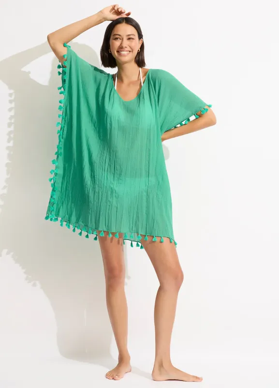 Beached It Amnesia Kaftan Jade sold by Sand Dollar