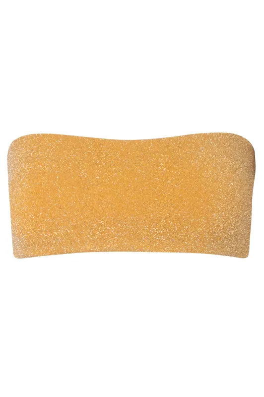 Galo Top Glossy Gold Bikini made by BAOBAB