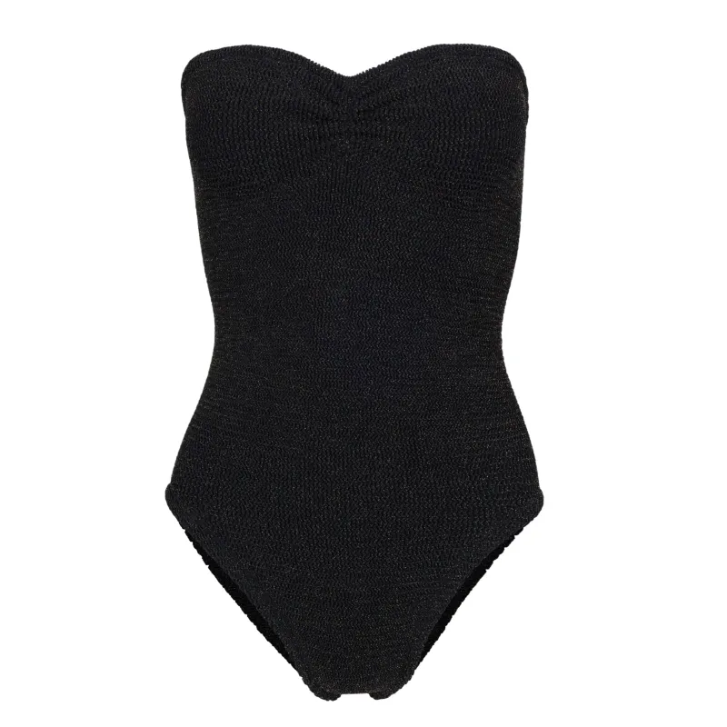 Brooke Swim Lurex Crinkle Black/Gold sold by Sand Dollar