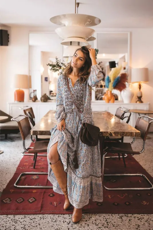 Harlow Dress Blue made by Sand Dollar