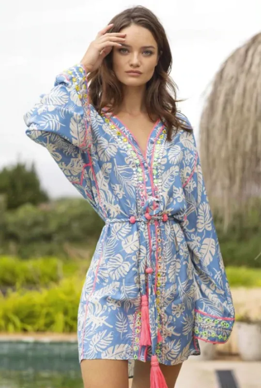 Tunic Milos Blue made by Sand Dollar