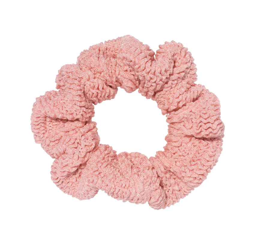Scrunchie Metallic Dusty Pink made by Hunza G