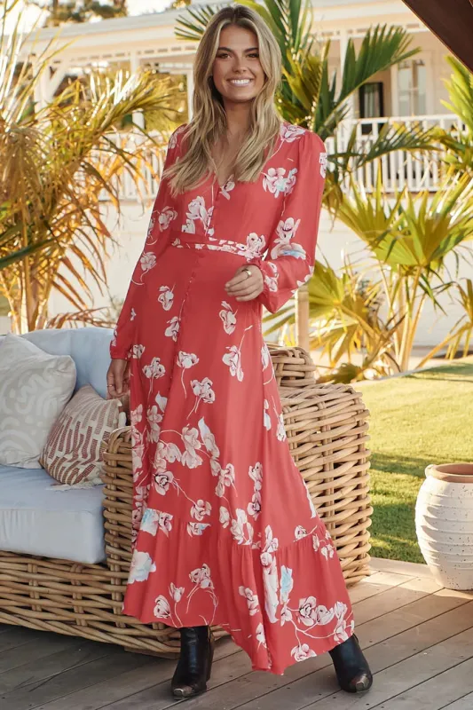 Priscilla Print Pippie Maxi Dress made by Jaase