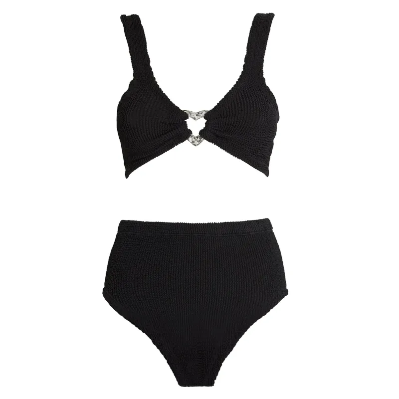 Jessica Bikini Black/Silver made by Hunza G