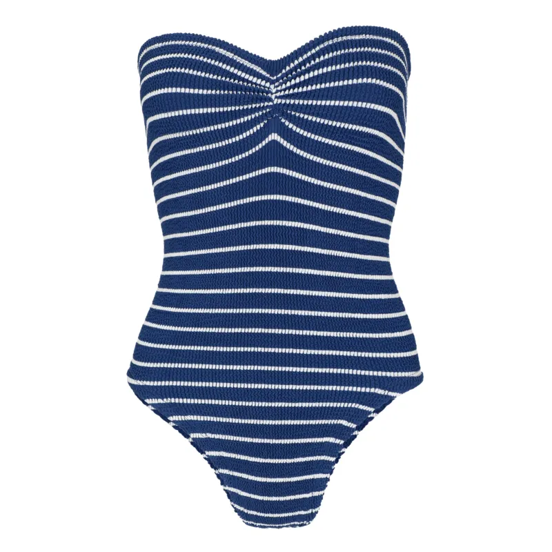 Brooke Swim Stripe Navy/White sold by Sand Dollar