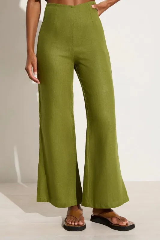 Ottavio Pants Palm Green made by Faithfull the Brand