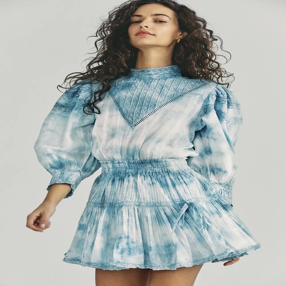 Viola Dress Pacific Indigo Hand Dye sold by Sand Dollar product image thumbnail 3