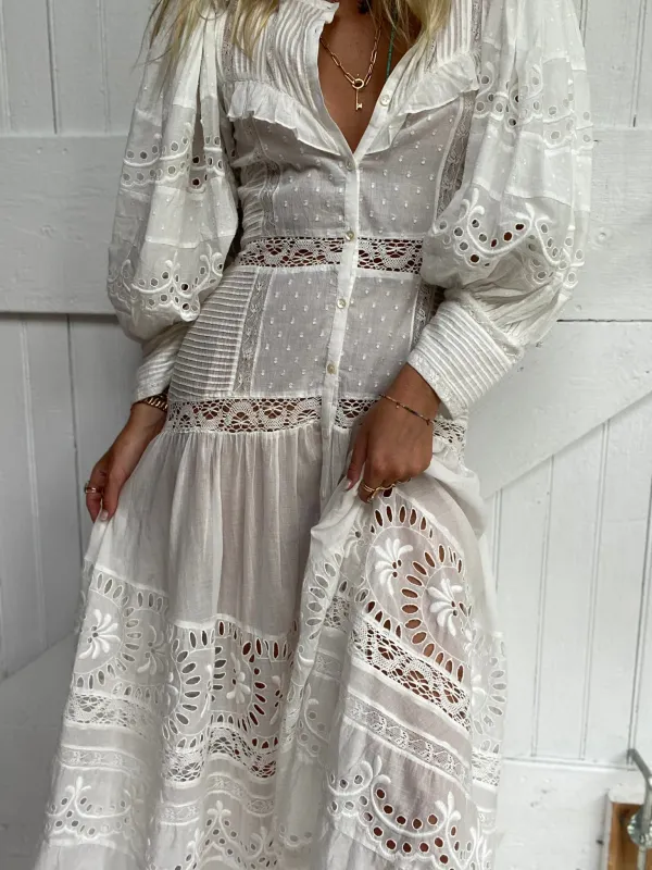 Titania Dress White made by LoveShackFancy