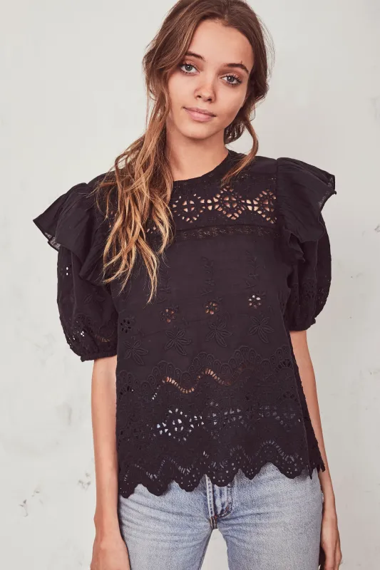 Tilda Top Black sold by Sand Dollar