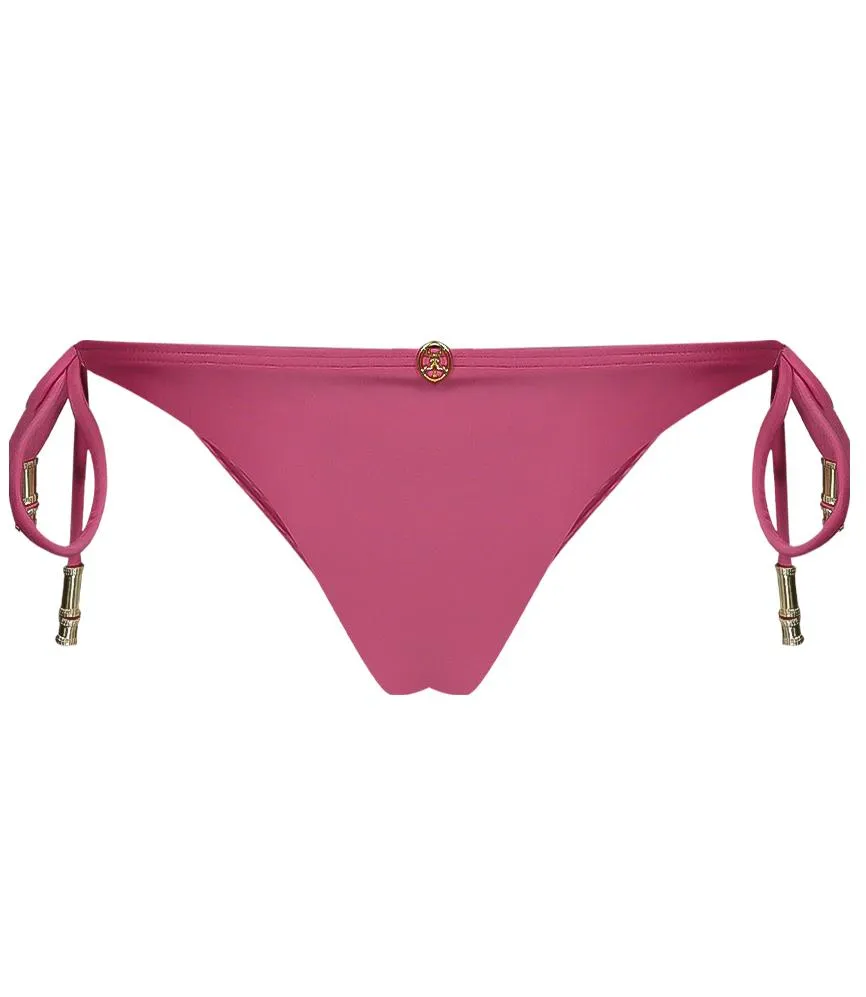 Solid Tie Side Brazilian Cut Bikini Bottom Pink sold by Sand Dollar product image thumbnail 2