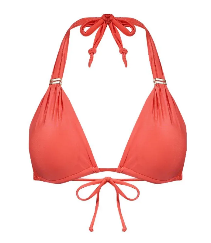 Solid Bia Tube Bikini Top Coral sold by Sand Dollar