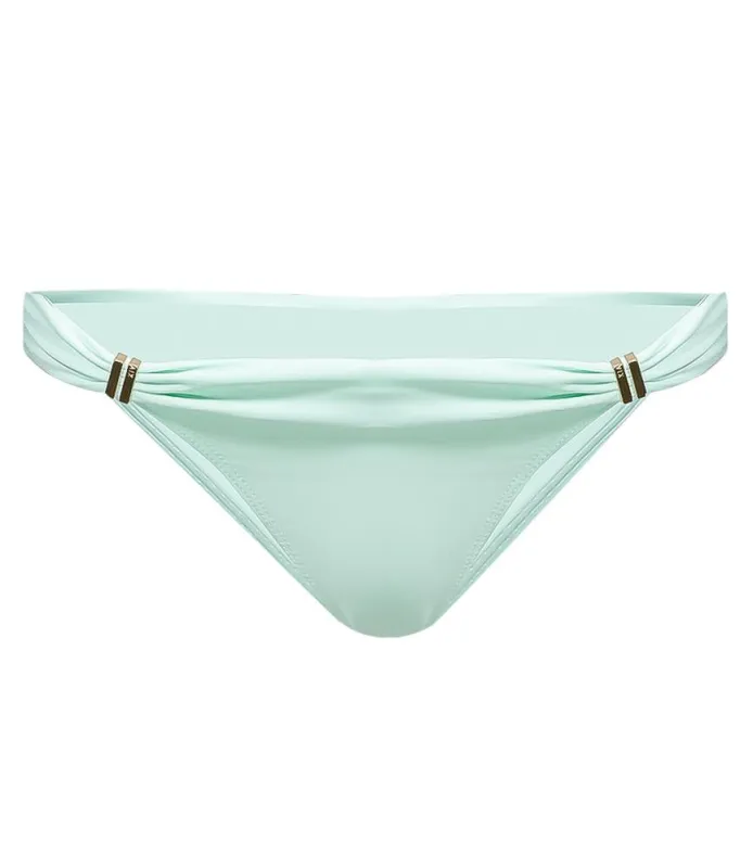 Soild Bia Tube Brazilian Cut Bikini Bottoms Mint sold by Sand Dollar