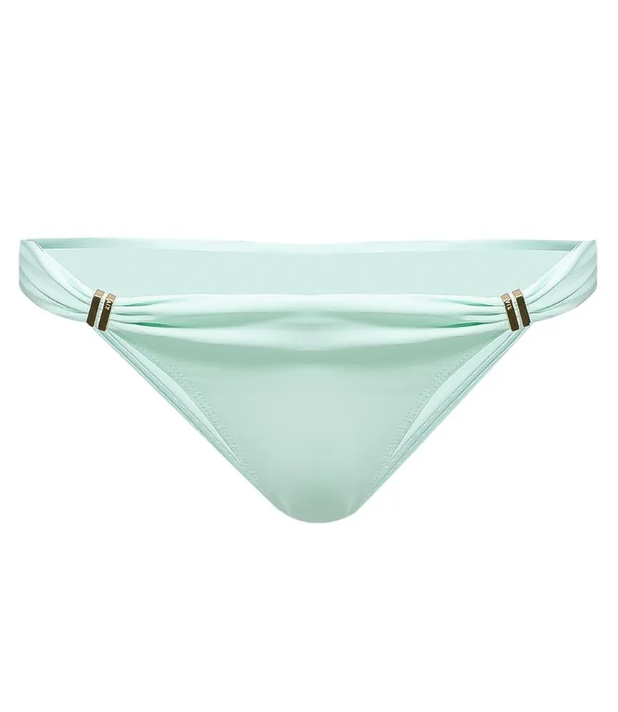 Soild Bia Tube Brazilian Cut Bikini Bottoms Mint sold by Sand Dollar