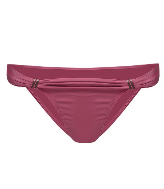 Solid Bia Tube Brazilian Cut Bikini Bottoms Pink sold by Sand Dollar