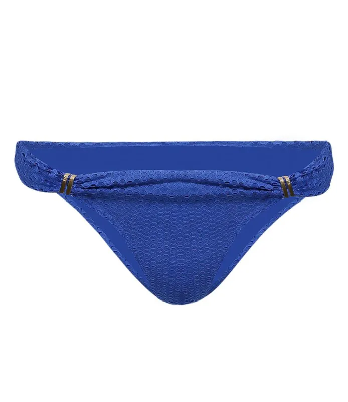 Scales Bia Tube Brazilian Cut Bikini Bottom Blue sold by Sand Dollar