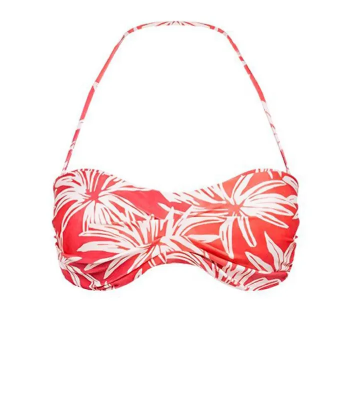 Palm Pleats Bandeau Top made by Vix