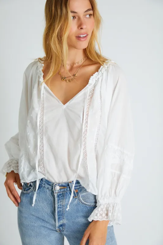 Odina Top White made by LoveShackFancy