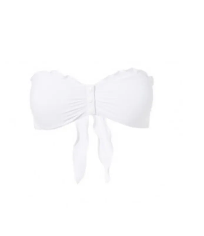 Melissa Odabash St Martin Bikini Top White sold by Sand Dollar
