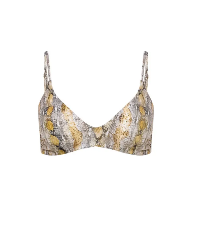 Melissa Odabash Elba Bikini Top Snake sold by Sand Dollar