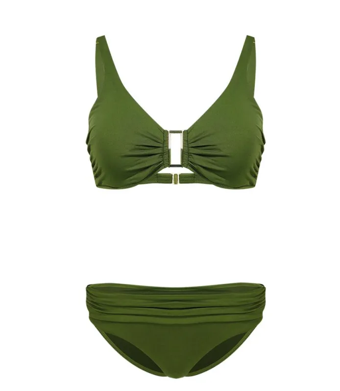 Melissa Odabash Bel Air Bikini Khaki sold by Sand Dollar