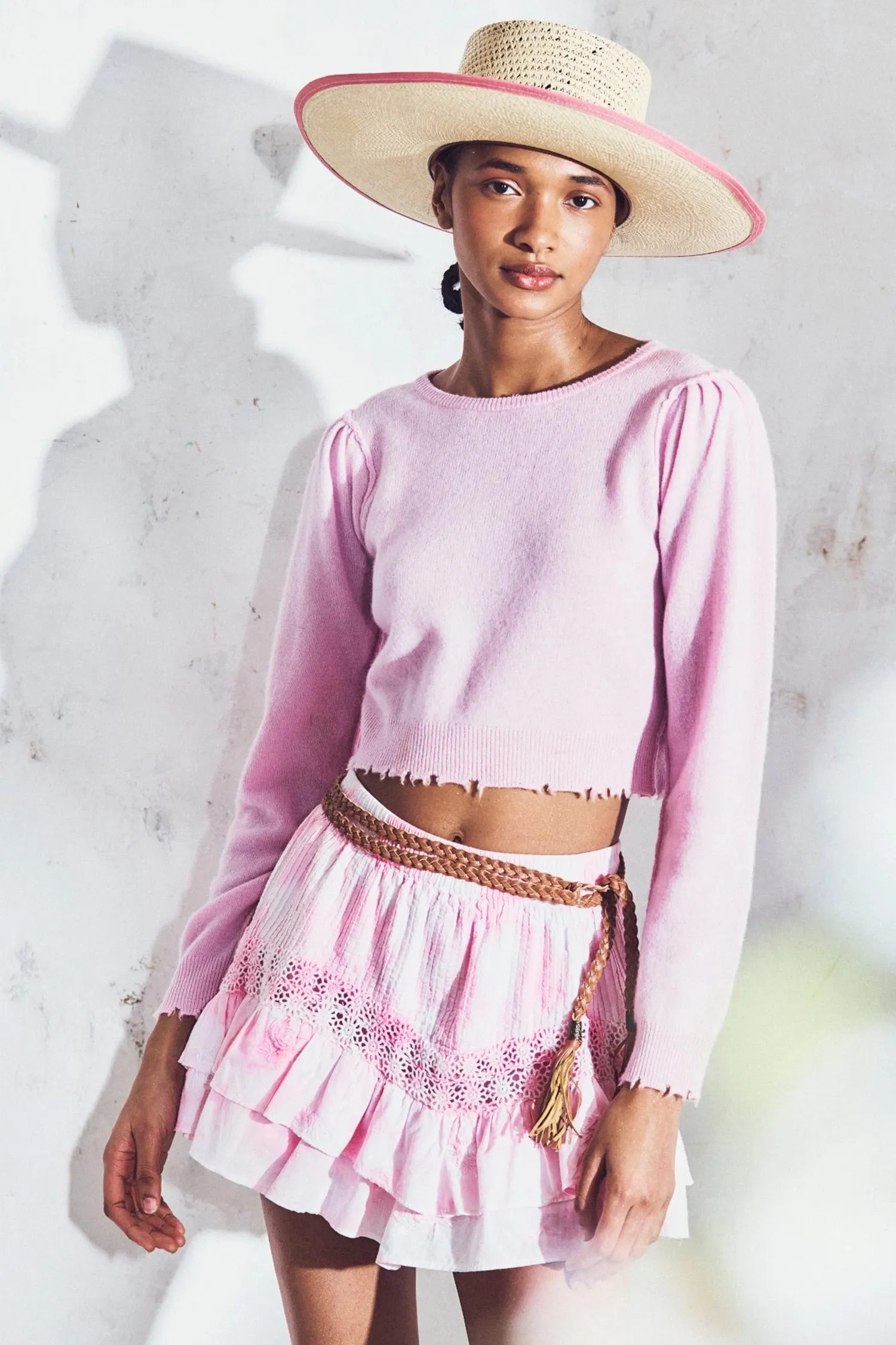 Lune Crop Pullover Pastel Pink sold by Sand Dollar product image thumbnail 2