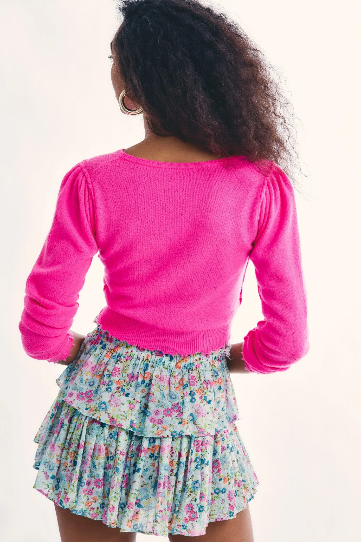 Lune Crop Pullover Magenta Current sold by Sand Dollar product image thumbnail 4