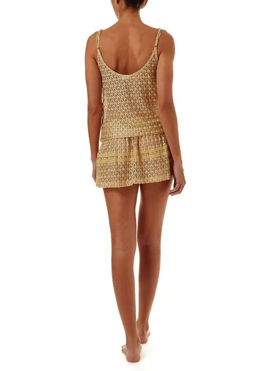 Khloe Knit Mini Dress Gold sold by Sand Dollar product image thumbnail 4