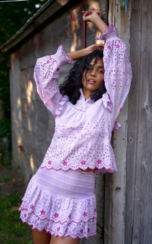 Kassie Top Lavender Fields made by LoveShackFancy