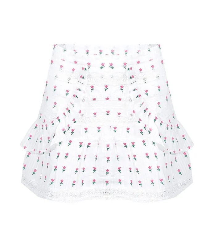 Dahlia Skirt Garden Multi made by LoveShackFancy