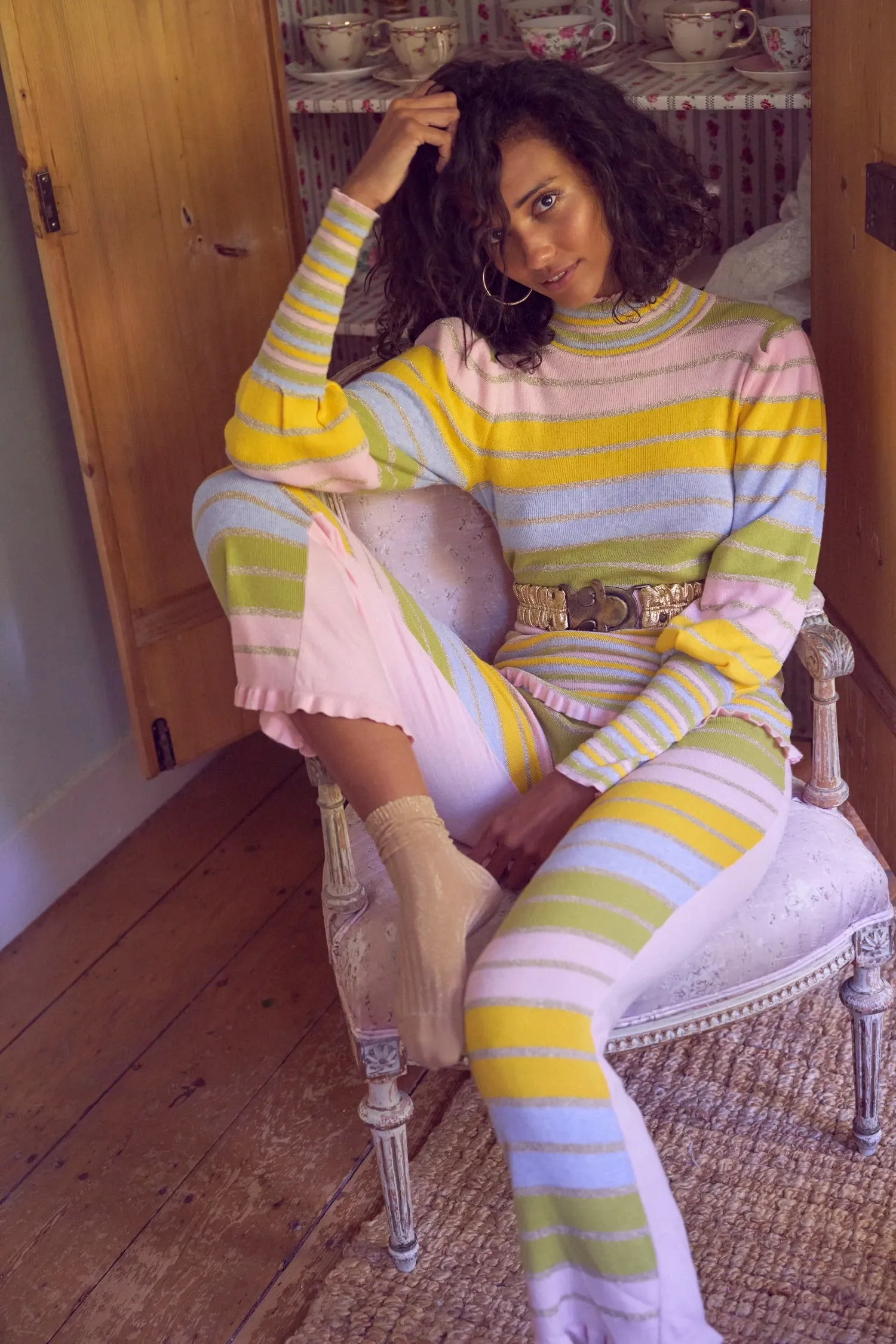 Crosby Mockneck Pullover Pastel Party sold by Sand Dollar