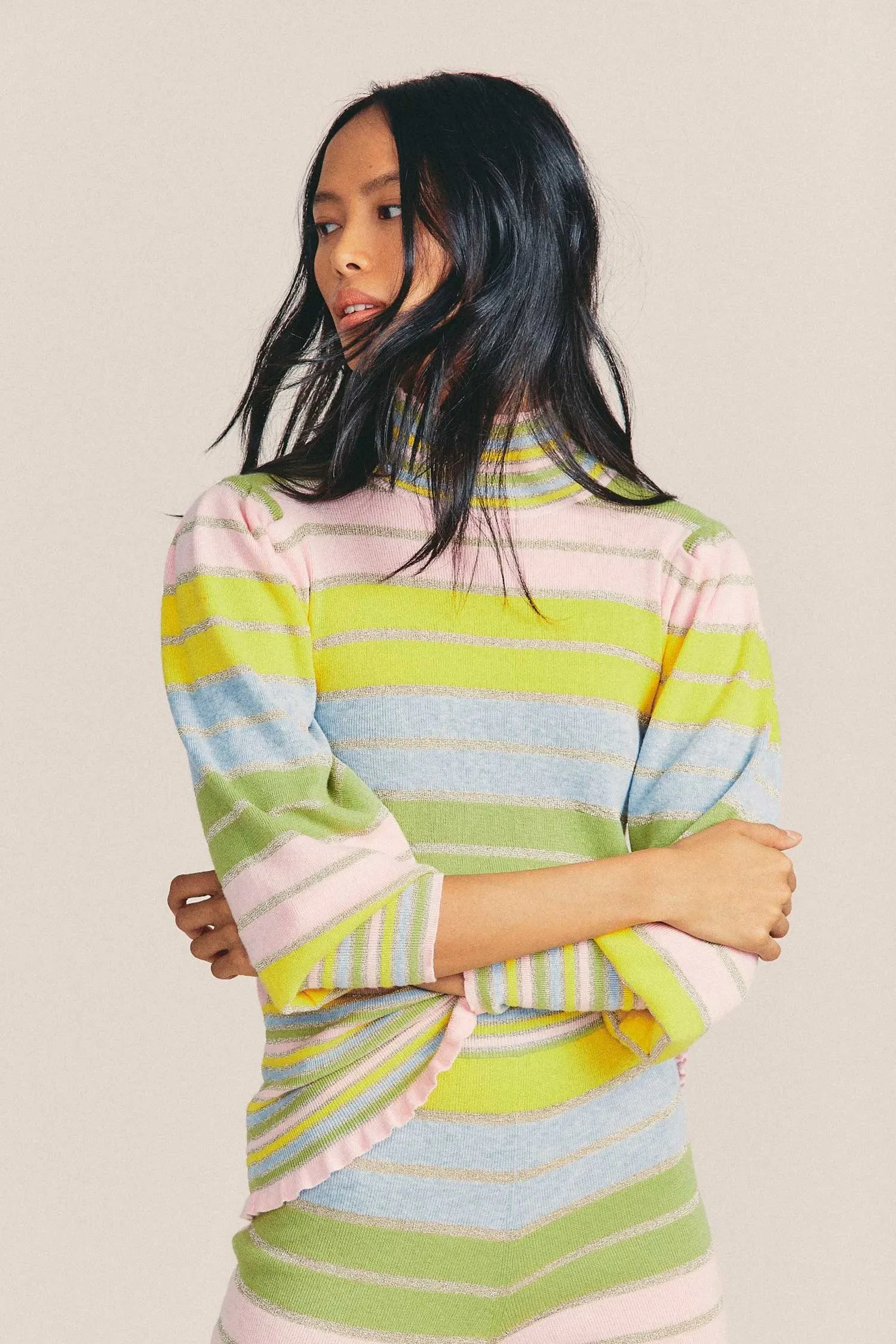 Crosby Mockneck Pullover Pastel Party sold by Sand Dollar product image thumbnail 2